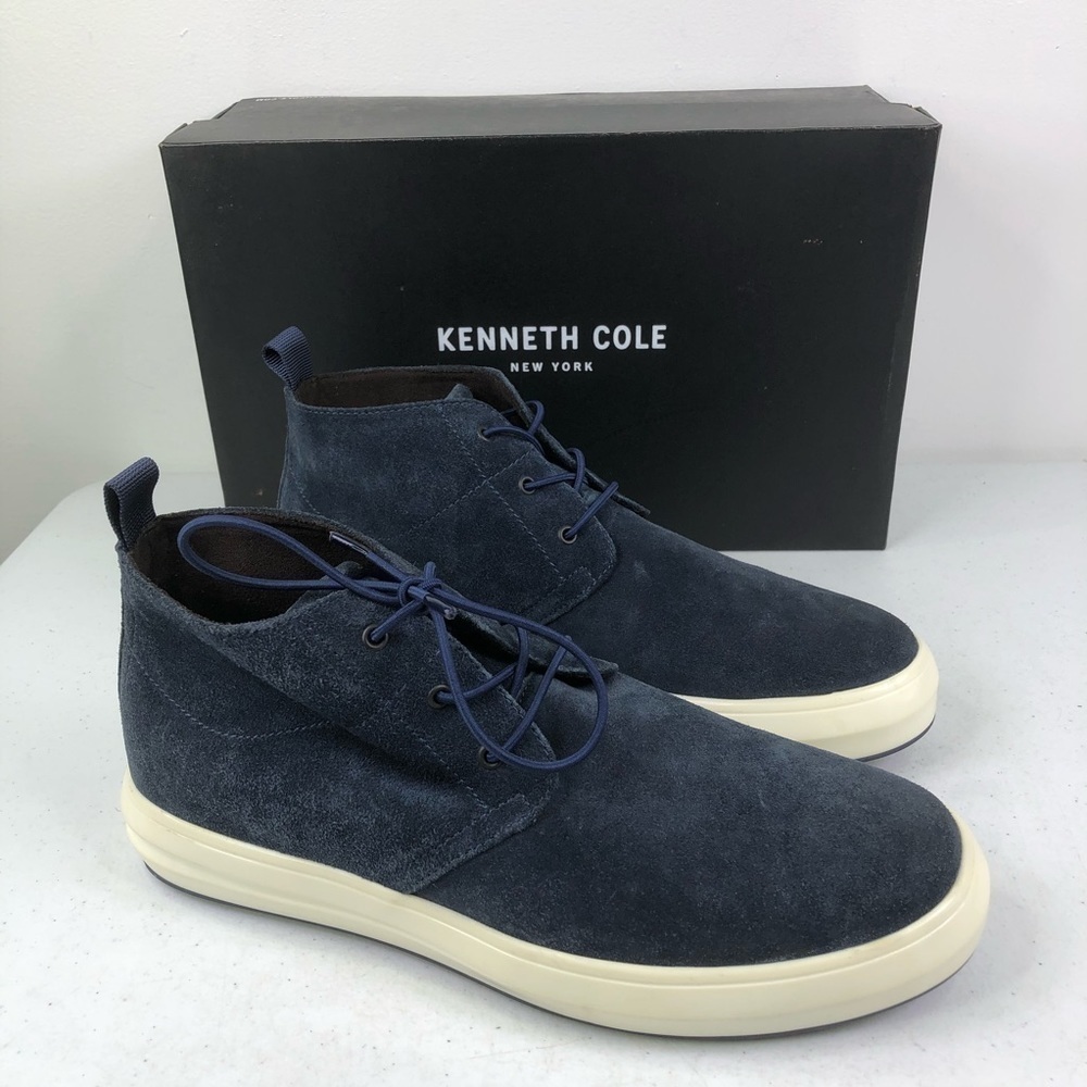 KENNETH Cole Navy The Mover Chukka Boots